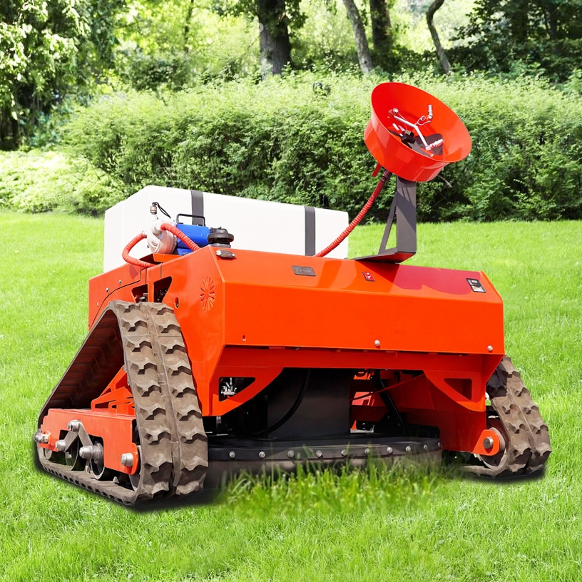 LEZUM LD1000 Multi-function remote control lawn mower Track crawler gasoline gas All-terrain Agricultural Sprayers Pesticide spraying lawn mower for sale - Çim biçme makinesi: fotoğraf 5 LEZUM LD1000 Multi-function remote control lawn mower Track crawler gasoline gas All-terrain Agricultural Sprayers Pesticide spraying lawn mower for sale - Çim biçme makinesi: fotoğraf 5