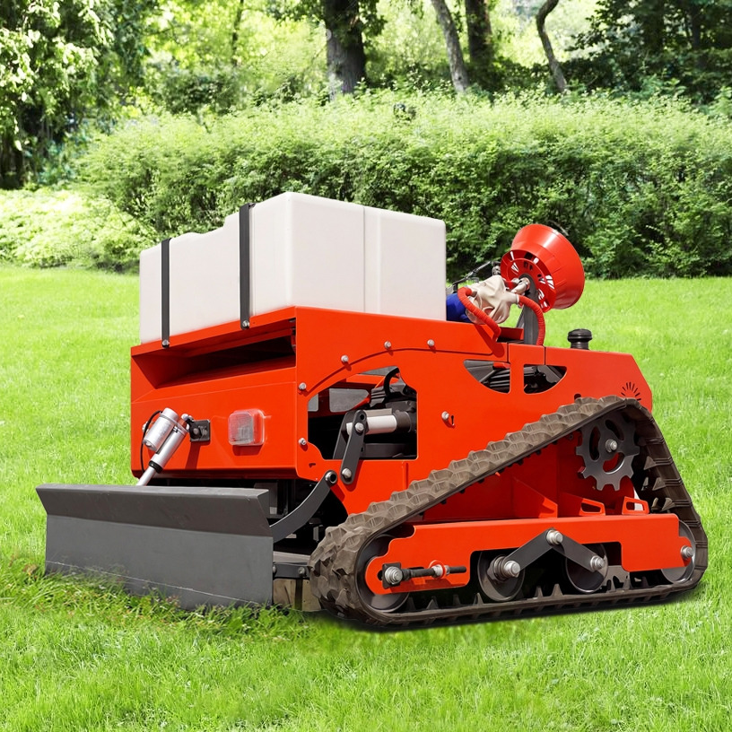 LEZUM LD1000 Multi-function remote control lawn mower Track crawler gasoline gas All-terrain Agricultural Sprayers Pesticide spraying lawn mower for sale - Çim biçme makinesi: fotoğraf 3 LEZUM LD1000 Multi-function remote control lawn mower Track crawler gasoline gas All-terrain Agricultural Sprayers Pesticide spraying lawn mower for sale - Çim biçme makinesi: fotoğraf 3