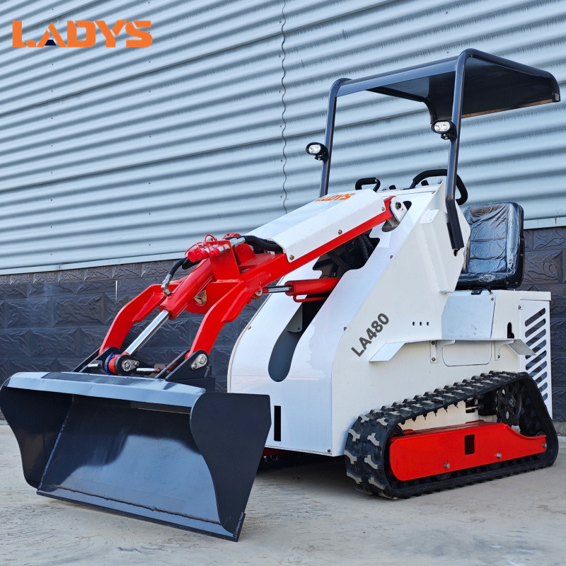 LADYS Free Shipping Mini Skid Steer Loader Compact Track Electric/Diesel Chinese Mini Skid Steer Loader For Sale With Mini Skid Steer Attachments 4 In 1 Bucket - Mini yükleyici: fotoğraf 5 LADYS Free Shipping Mini Skid Steer Loader Compact Track Electric/Diesel Chinese Mini Skid Steer Loader For Sale With Mini Skid Steer Attachments 4 In 1 Bucket - Mini yükleyici: fotoğraf 5