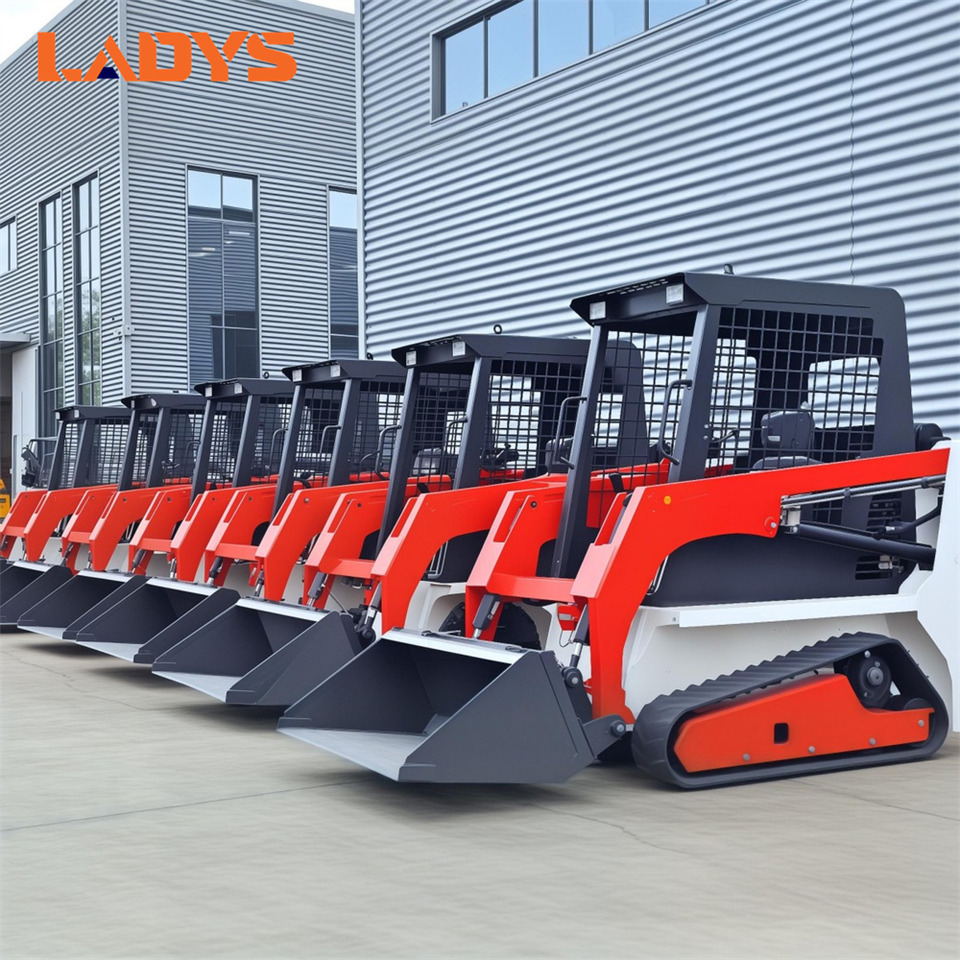 Yeni Mini yükleyici LADYS LA670 Mini Small Skid Steer Loader Compact Track Diesel Mini Skid Steer Loader For Sale With Small Mini Skid Steer Attachments 4 In 1 Bucket: fotoğraf 7
