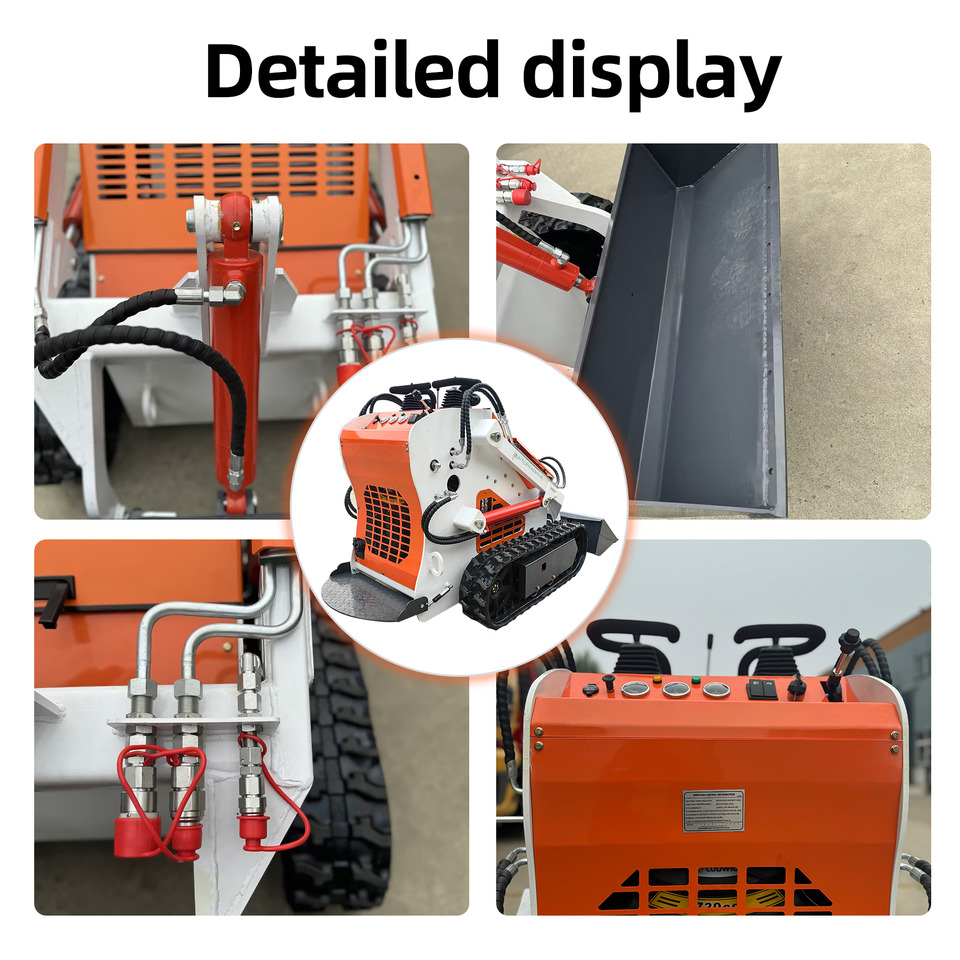 LADYS LADYS LA380 Mini Skid Steer Loader Compact Track Diesel Cheap Mini Skid Steer Loader For Sale With Mini Skid Steer Attachments 4 In 1 Bucket - Mini yükleyici: fotoğraf 4 LADYS LADYS LA380 Mini Skid Steer Loader Compact Track Diesel Cheap Mini Skid Steer Loader For Sale With Mini Skid Steer Attachments 4 In 1 Bucket - Mini yükleyici: fotoğraf 4