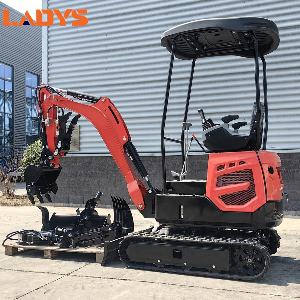 LADYS Mini Excavator Digger Miniexcavadora EPA Kubota Engine Chinese LADYS DY18 Mini Excavator For Sale With Mini Excavator Attachment Set - Mini ekskavatör: fotoğraf 1 LADYS Mini Excavator Digger Miniexcavadora EPA Kubota Engine Chinese LADYS DY18 Mini Excavator For Sale With Mini Excavator Attachment Set - Mini ekskavatör: fotoğraf 1