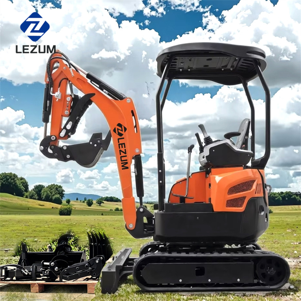 LEZUM DY18 Mini Excavator Digger Miniexcavadora EPA Kubota Engine Mini Excavator For Sale With Mini Excavator Attachment Set - Paletli ekskavatör: fotoğraf 3 LEZUM DY18 Mini Excavator Digger Miniexcavadora EPA Kubota Engine Mini Excavator For Sale With Mini Excavator Attachment Set - Paletli ekskavatör: fotoğraf 3