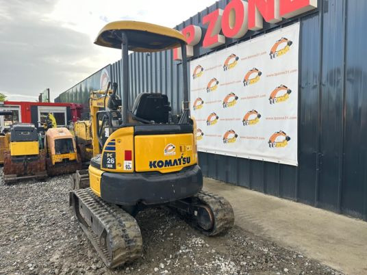 Komatsu PC26MR-3 à 19900€ HT - Mini ekskavatör: fotoğraf 4 Komatsu PC26MR-3 à 19900€ HT - Mini ekskavatör: fotoğraf 4