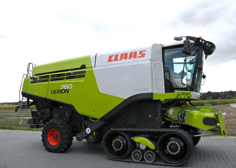 Claas Lexion 760 Terra Trac 2015 Rok, 1900 motgodzin, Heder V 930 2019 Rok, Najbogatsza Wersja, Nie Malowany, Stan Idealny - Biçerdöver: fotoğraf 3 Claas Lexion 760 Terra Trac 2015 Rok, 1900 motgodzin, Heder V 930 2019 Rok, Najbogatsza Wersja, Nie Malowany, Stan Idealny - Biçerdöver: fotoğraf 3