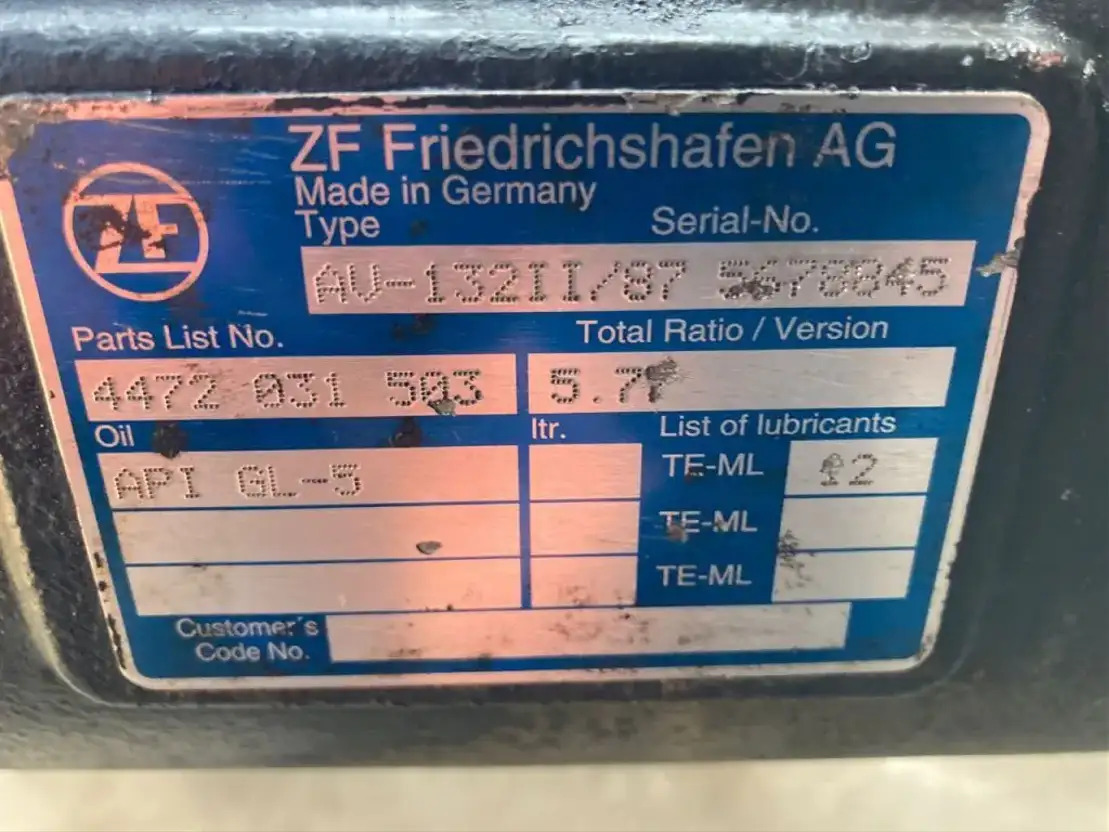 ZF Hinterachse ZF AV 132II/87 4472031503 5,77 Setra Mercedes Citaro AV 132/87 II - Arka aks - Otobüs: fotoğraf 3 ZF Hinterachse ZF AV 132II/87 4472031503 5,77 Setra Mercedes Citaro AV 132/87 II - Arka aks - Otobüs: fotoğraf 3