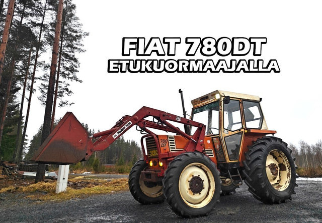 Fiat 780DT etukuormaajalla - Traktör: fotoğraf 1 Fiat 780DT etukuormaajalla - Traktör: fotoğraf 1