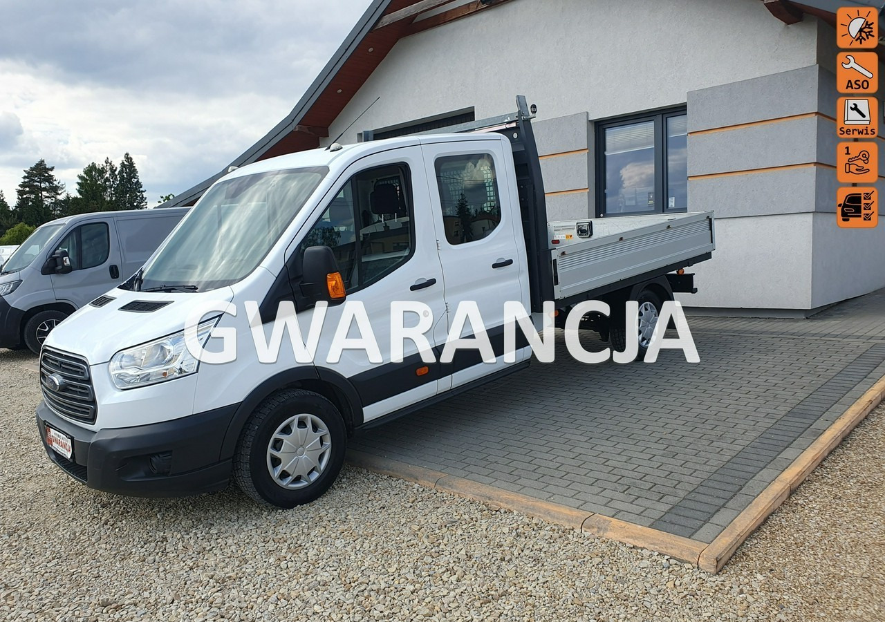 Ford Transit doka*brygadówka *7 osób *klima - Açık kasa kamyonet, Çift kabin kamyonet: fotoğraf 1 Ford Transit doka*brygadówka *7 osób *klima - Açık kasa kamyonet, Çift kabin kamyonet: fotoğraf 1