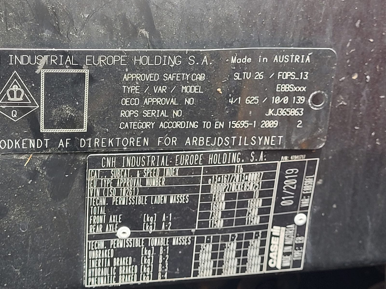 CASE OPTUM 270 CVX - Traktör: fotoğraf 4 CASE OPTUM 270 CVX - Traktör: fotoğraf 4
