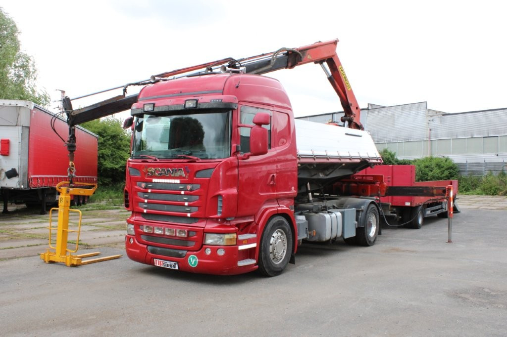 SCANIA R480 PALFINGER PK16000, EURO 5, CRANE FORKS - Damperli kamyon, Vinçli kamyon: fotoğraf 3 SCANIA R480 PALFINGER PK16000, EURO 5, CRANE FORKS - Damperli kamyon, Vinçli kamyon: fotoğraf 3