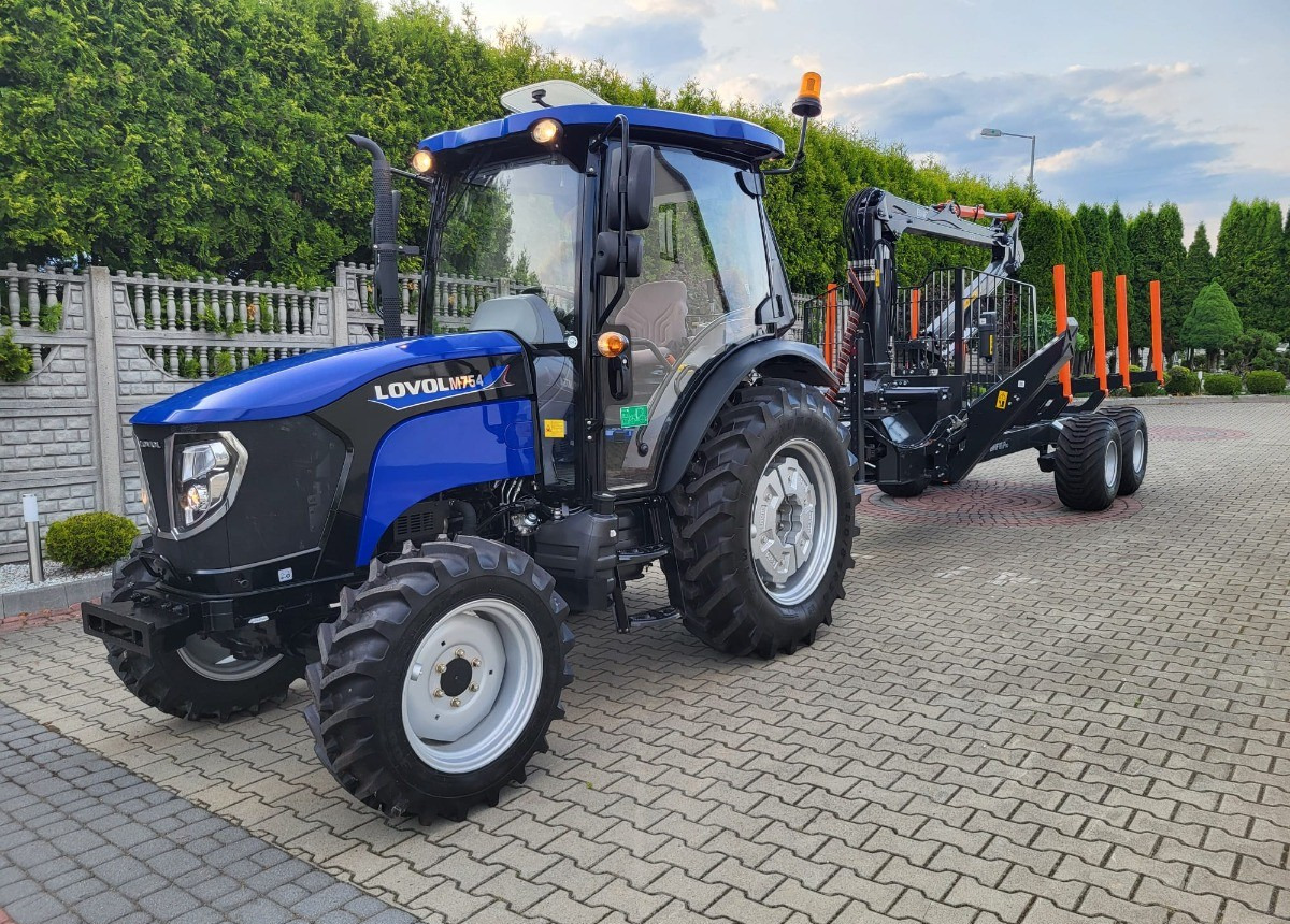 LOVOL Zestaw Traktor LOVOL M755 Przyczepa do drewna BMF 8TPro Stan Nowy Fabryczny - Harvester: fotoğraf 5 LOVOL Zestaw Traktor LOVOL M755 Przyczepa do drewna BMF 8TPro Stan Nowy Fabryczny - Harvester: fotoğraf 5