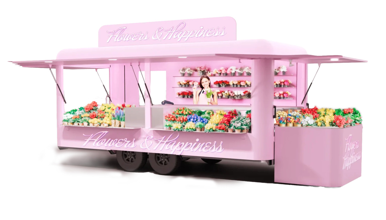 Deli Star Trailer 6000 Flower & General Sales - EU Standards - Büfe karavan: fotoğraf 1 Deli Star Trailer 6000 Flower & General Sales - EU Standards - Büfe karavan: fotoğraf 1