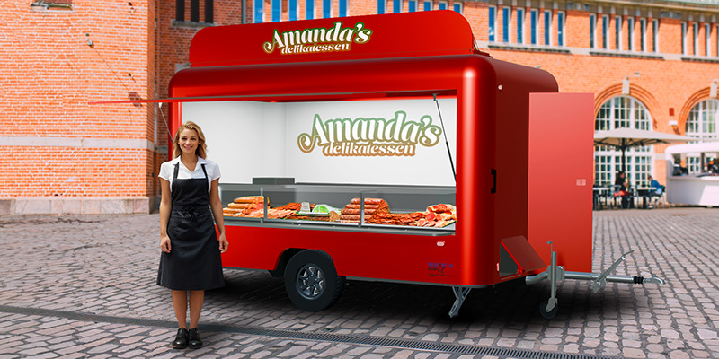 Deli Star Trailer Deli Meat 4000 - EU Standards - Büfe karavan: fotoğraf 1 Deli Star Trailer Deli Meat 4000 - EU Standards - Büfe karavan: fotoğraf 1