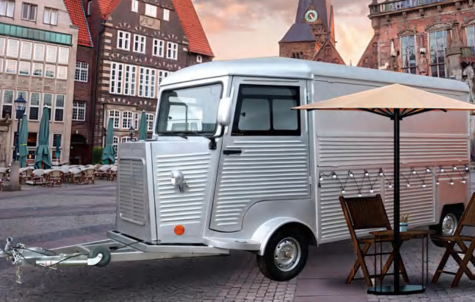 Deli Star Trailer Retro Frenchie FR 4800 Towable - Büfe karavan: fotoğraf 1 Deli Star Trailer Retro Frenchie FR 4800 Towable - Büfe karavan: fotoğraf 1