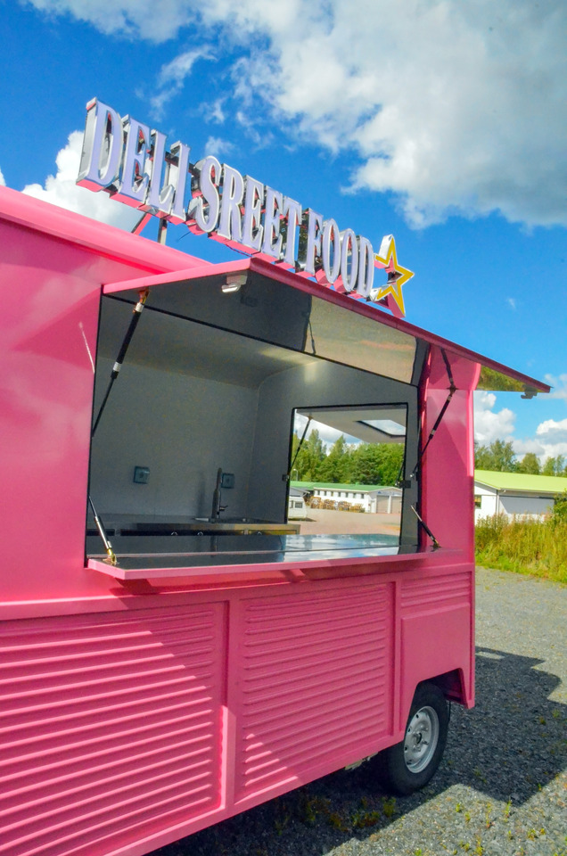 Deli Star Trailer Retro Frenchie HR 5020 Electric - EU standards - Büfe karavan: fotoğraf 4 Deli Star Trailer Retro Frenchie HR 5020 Electric - EU standards - Büfe karavan: fotoğraf 4