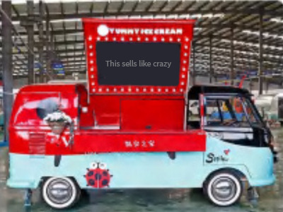 Deli Star Trailer Retro Minivan Fliptop 4300 Electric - EU standards - Büfe karavan: fotoğraf 2 Deli Star Trailer Retro Minivan Fliptop 4300 Electric - EU standards - Büfe karavan: fotoğraf 2