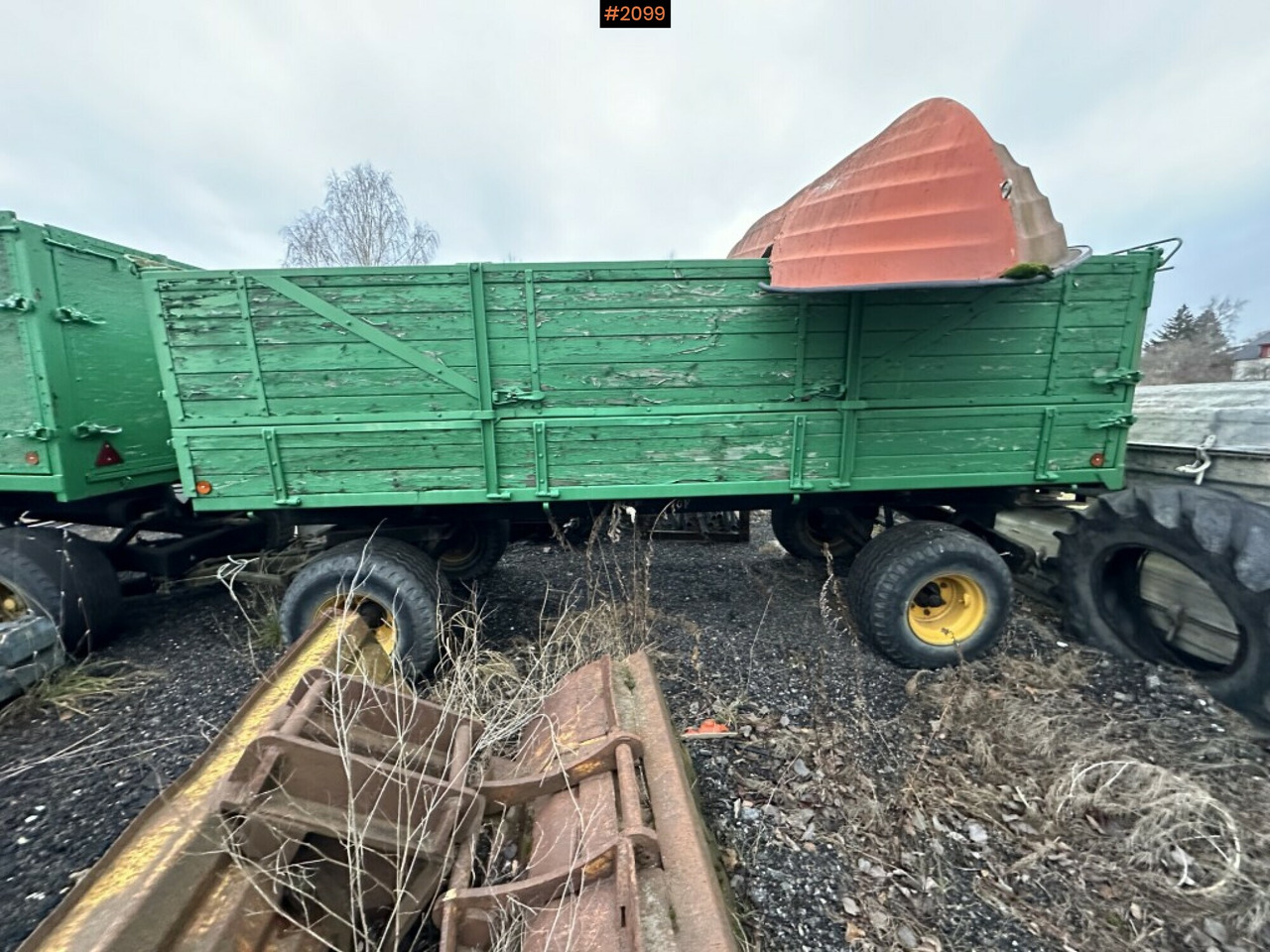 Grain wagon with side tipping - Damperli traktör römorku: fotoğraf 2 Grain wagon with side tipping - Damperli traktör römorku: fotoğraf 2
