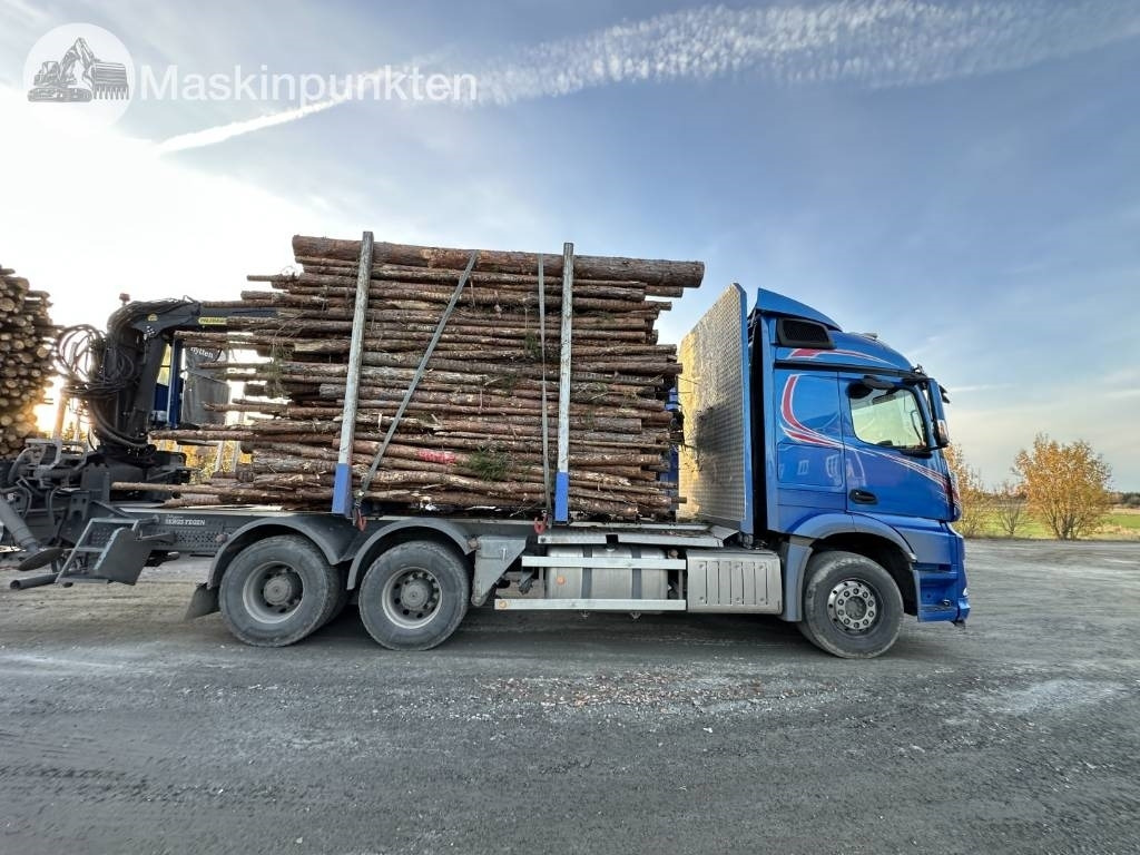 Mercedes-Benz Arocs 2858 timmerbil med kran - Tomruk kamyonu: fotoğraf 4 Mercedes-Benz Arocs 2858 timmerbil med kran - Tomruk kamyonu: fotoğraf 4