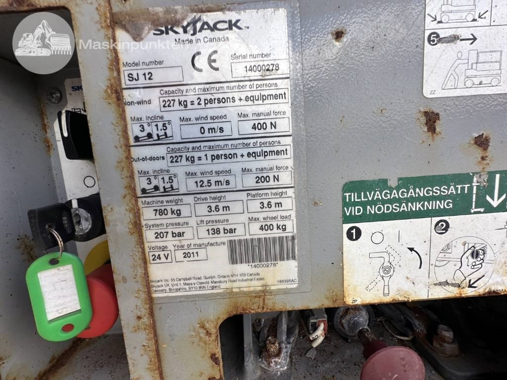 SkyJack SJ 12  finansal kiralama SkyJack SJ 12: fotoğraf 9