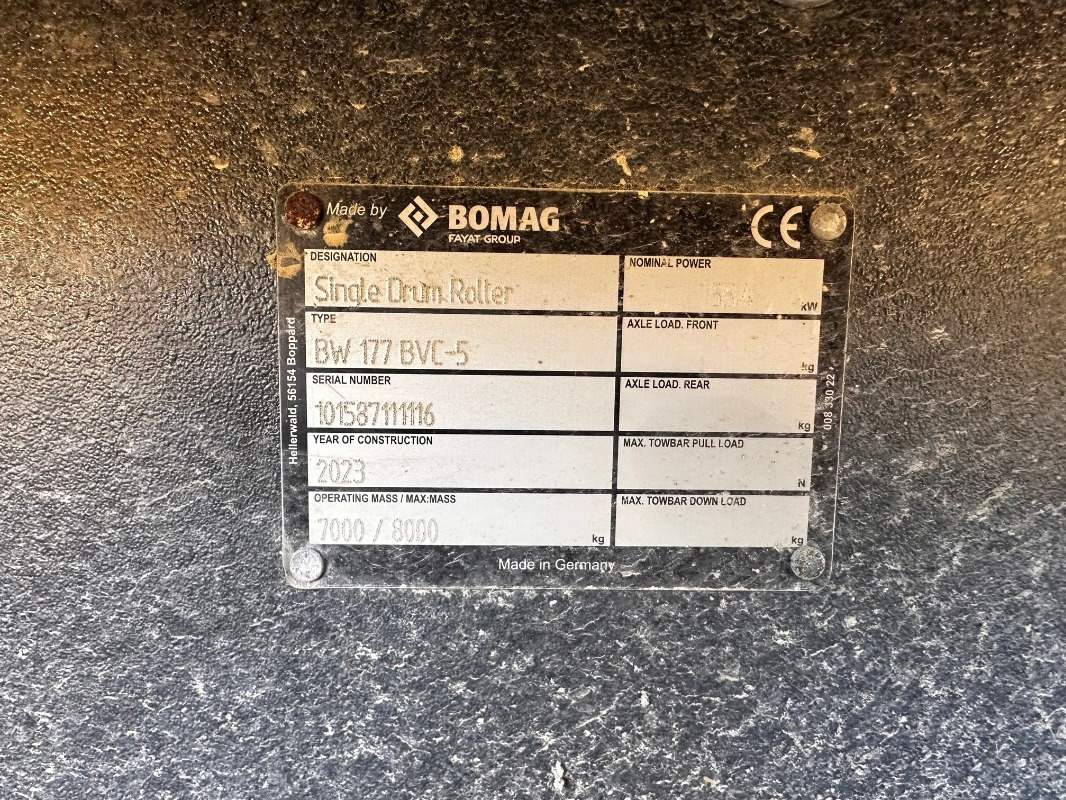 BOMAG DE BW 177 BVC-5 Stage V/Tier 4f - Kompaktör: fotoğraf 2 BOMAG DE BW 177 BVC-5 Stage V/Tier 4f - Kompaktör: fotoğraf 2