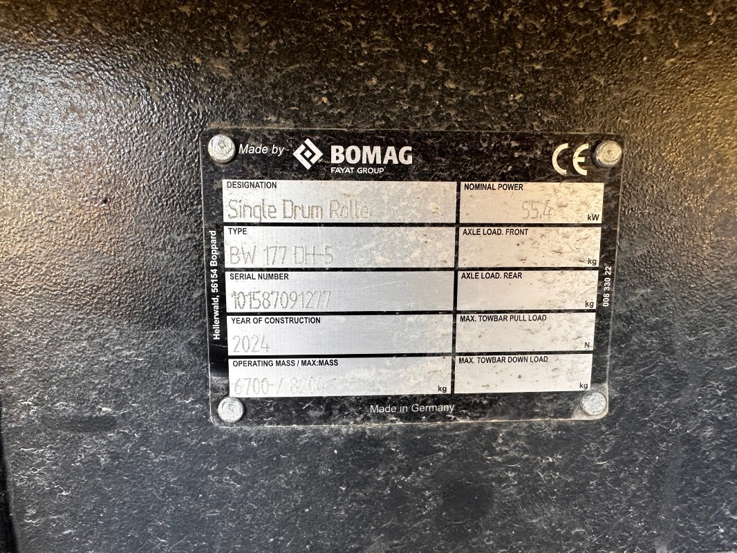 BOMAG DE BW 177 DH-5 Stage V/Tier 4f - Kompaktör: fotoğraf 3 BOMAG DE BW 177 DH-5 Stage V/Tier 4f - Kompaktör: fotoğraf 3