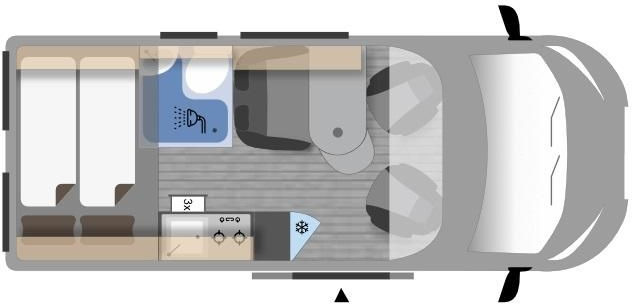 Clever Tour 540*BLACK EDITION*FINAL SALE RABATT*SOFORT* - Camper van: fotoğraf 3 Clever Tour 540*BLACK EDITION*FINAL SALE RABATT*SOFORT* - Camper van: fotoğraf 3