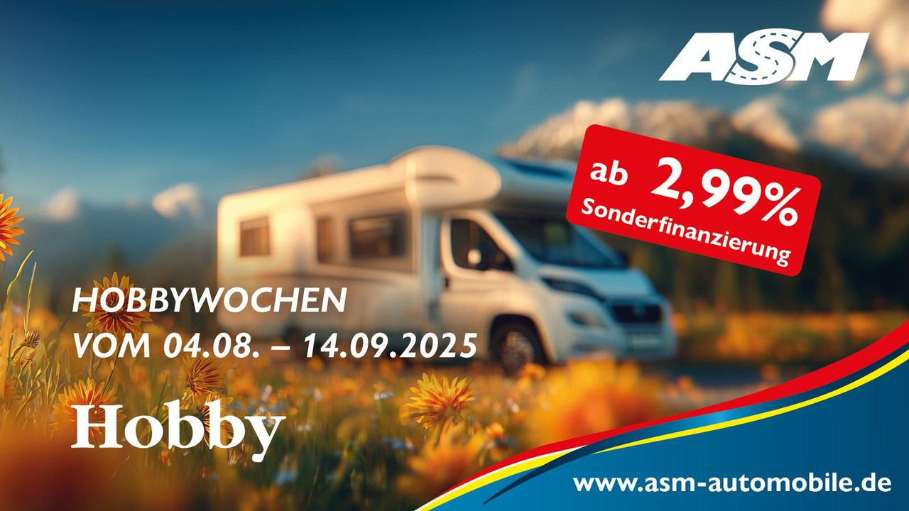 Semi entegre karavan Hobby Ontour C680 GE*AUTOMATIK*LITHIUM*MARKISE*SOFORT*: fotoğraf 1