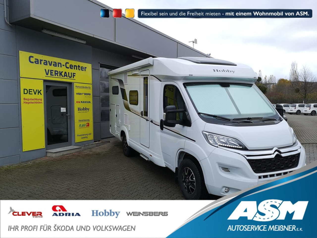 Hobby Optima V65 GE Ontour*AHK*NAVI*MARKISE*SOFORT* - Semi entegre karavan: fotoğraf 1 Hobby Optima V65 GE Ontour*AHK*NAVI*MARKISE*SOFORT* - Semi entegre karavan: fotoğraf 1