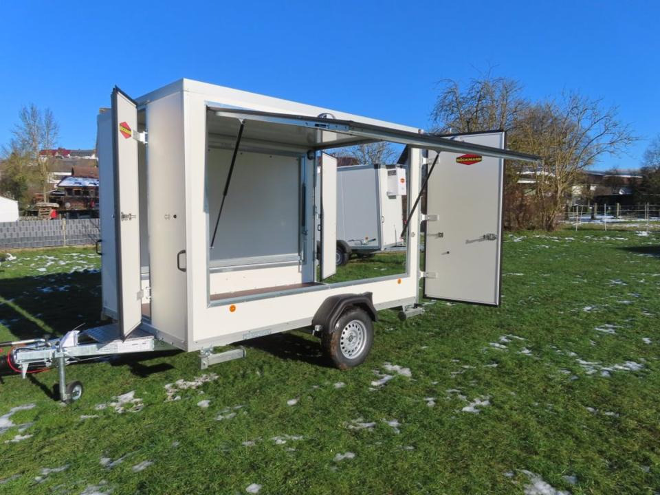 Böckmann Kofferanhänger KT 3018/15 Verkaufsanhänger PKW Anhänger - Büfe karavan: fotoğraf 2 Böckmann Kofferanhänger KT 3018/15 Verkaufsanhänger PKW Anhänger - Büfe karavan: fotoğraf 2