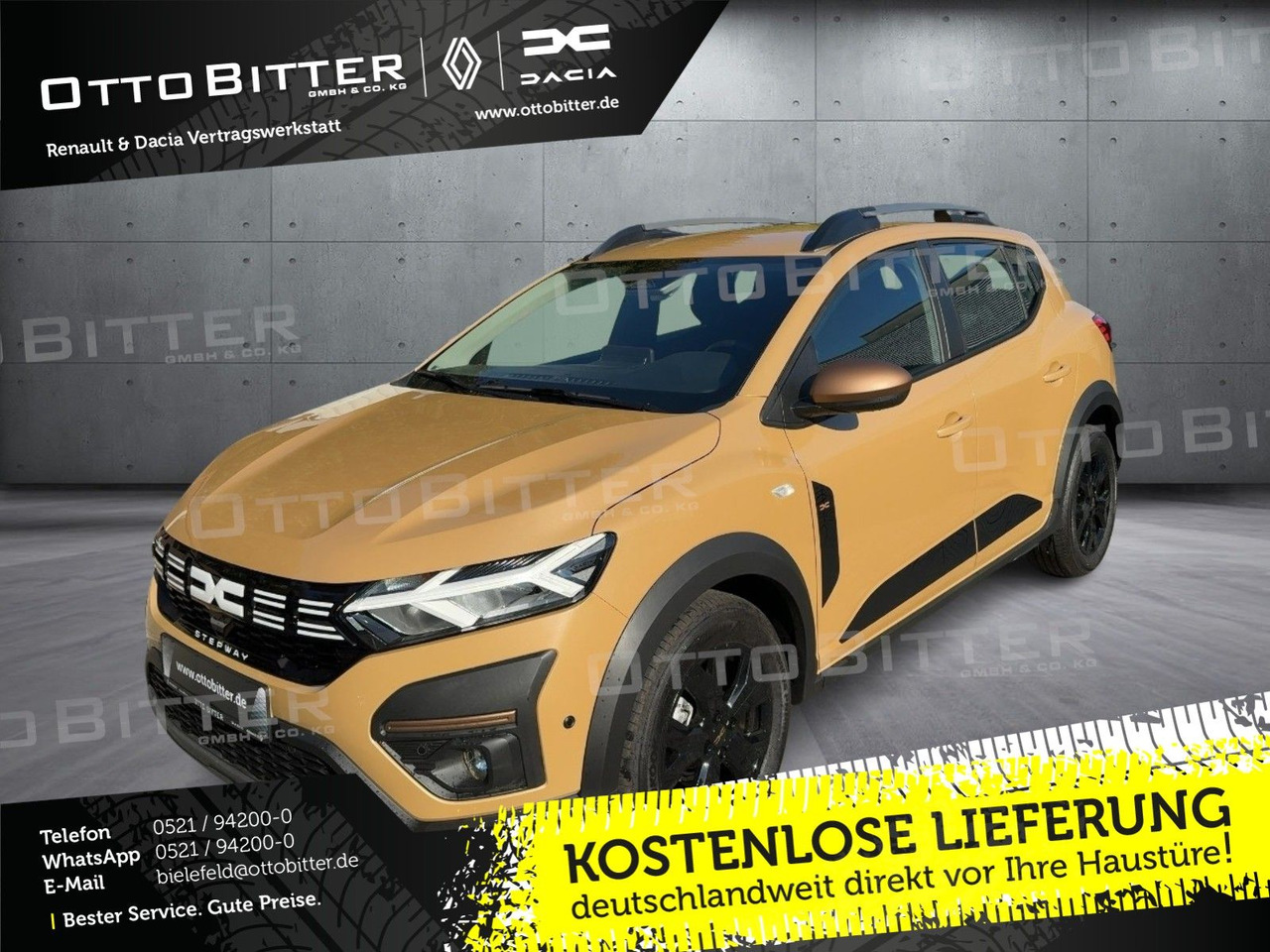 Dacia Sandero Stepway Extreme TCe110 CITY-PAKET/NAVI - Sedan araba: fotoğraf 1 Dacia Sandero Stepway Extreme TCe110 CITY-PAKET/NAVI - Sedan araba: fotoğraf 1