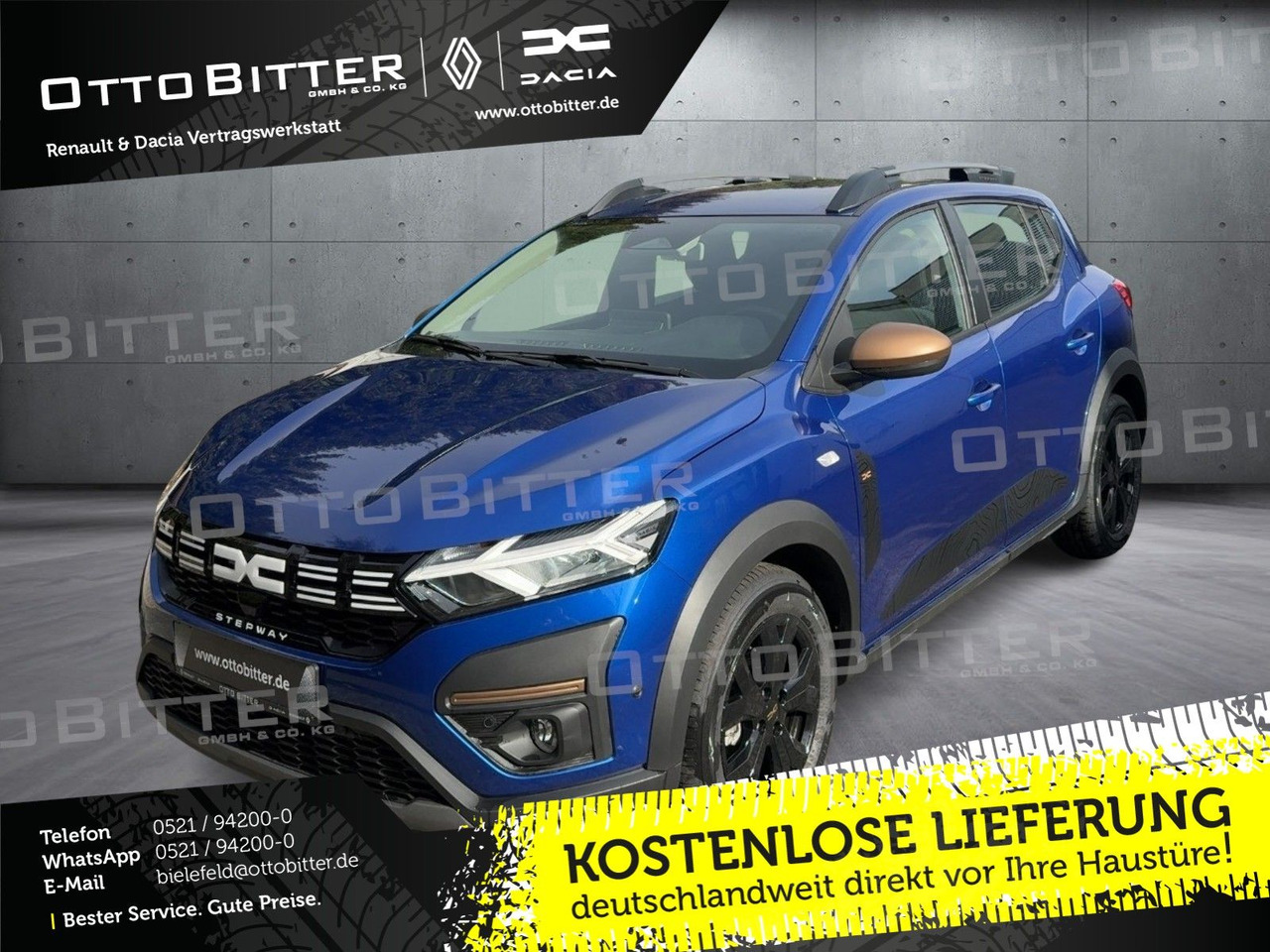 Dacia Sandero Stepway Extreme TCe110 CITY-PAKET/NAVI - Sedan araba: fotoğraf 1 Dacia Sandero Stepway Extreme TCe110 CITY-PAKET/NAVI - Sedan araba: fotoğraf 1