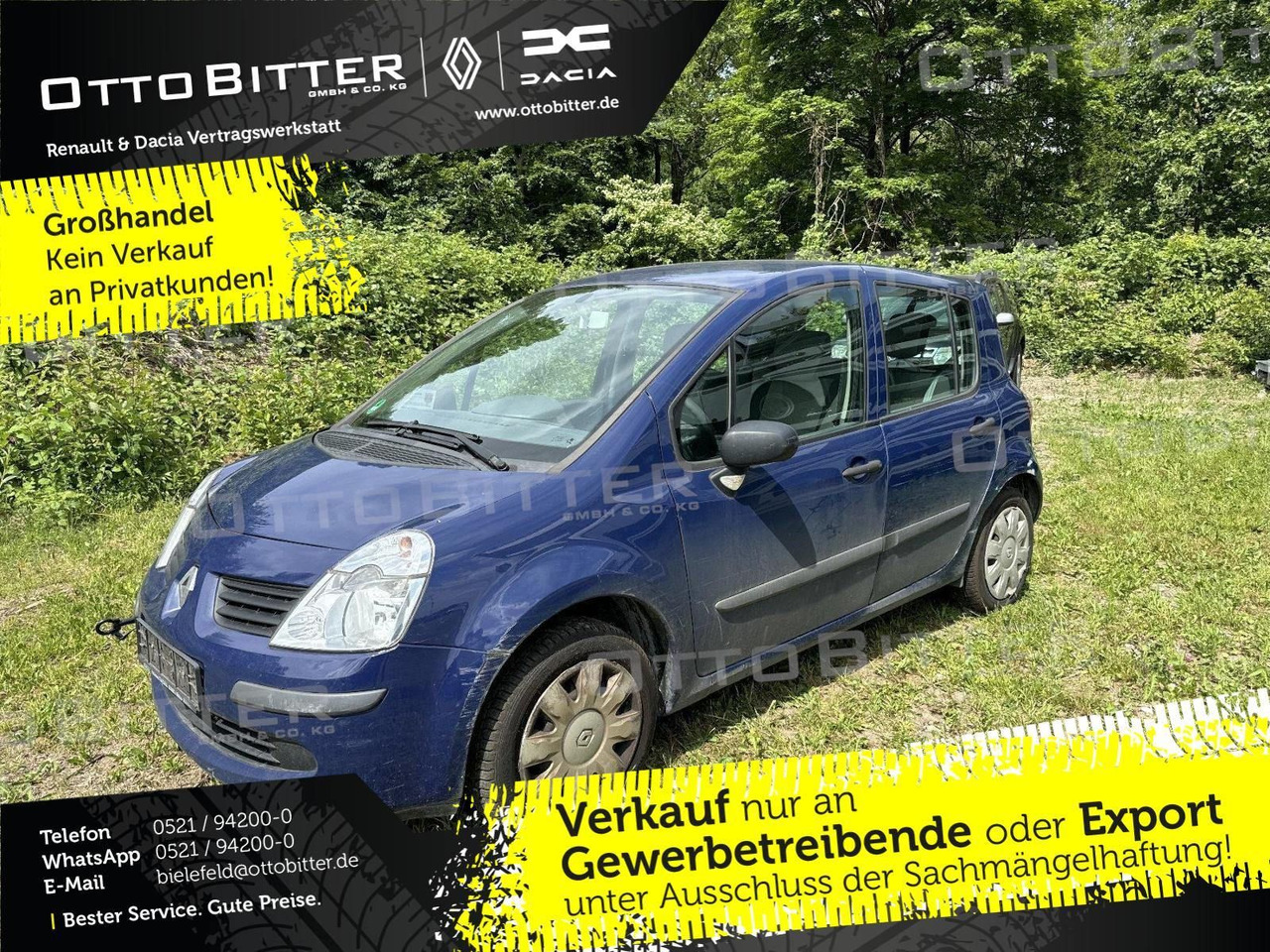 Renault Modus 1.2 Avantage +MOTOR OHNE FUNKTION+ - Sedan araba: fotoğraf 1 Renault Modus 1.2 Avantage +MOTOR OHNE FUNKTION+ - Sedan araba: fotoğraf 1