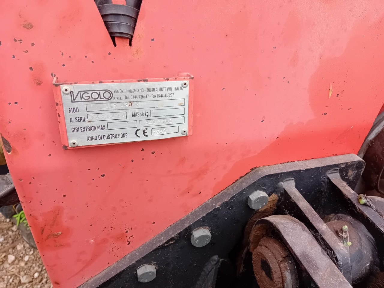 VIGOLO ERPICE ROTANTE VPR 420 N - Dik rotovatör: fotoğraf 2 VIGOLO ERPICE ROTANTE VPR 420 N - Dik rotovatör: fotoğraf 2