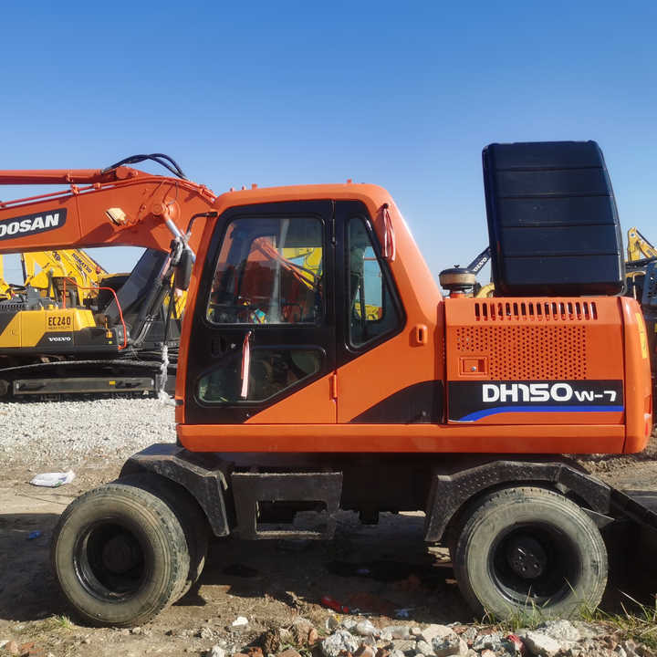 Used Digger Doosan Dh150w-7 Construction Machinery Construction Digger Used Doosan Dh150w-7 Cheap Excavator - Tekerlekli ekskavatör: fotoğraf 1 Used Digger Doosan Dh150w-7 Construction Machinery Construction Digger Used Doosan Dh150w-7 Cheap Excavator - Tekerlekli ekskavatör: fotoğraf 1