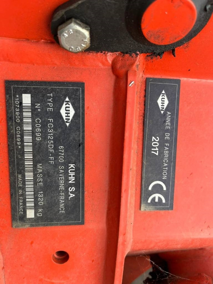 Kuhn 3125 - Çayır biçme makinesi: fotoğraf 5 Kuhn 3125 - Çayır biçme makinesi: fotoğraf 5