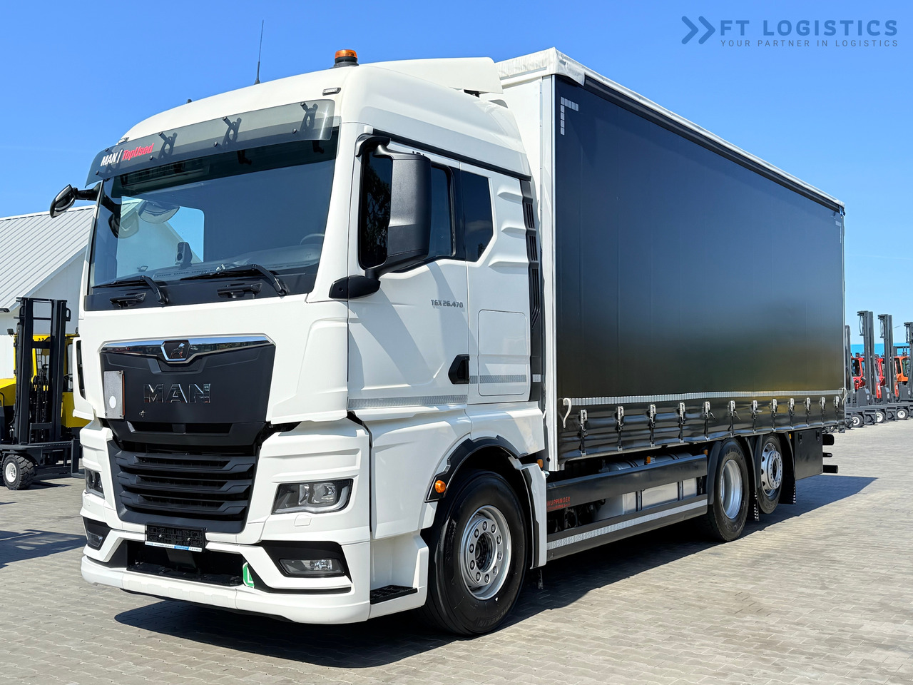 MAN TGX 26.470 / 19 Pallets / Steering Axle / 15 Ton Payload / Retarder / Excellent Condition - Tenteli kamyon: fotoğraf 2 MAN TGX 26.470 / 19 Pallets / Steering Axle / 15 Ton Payload / Retarder / Excellent Condition - Tenteli kamyon: fotoğraf 2
