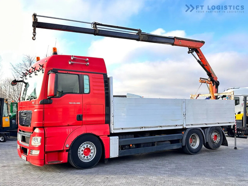 MAN TGX 26.480 Ciężarówka burtowa MAN TGX 26.480 6X2 / PALFINGER PK9002-EH B Crane / 80% Michelin Tire Dodać do ulubionych - Vinçli kamyon: fotoğraf 1 MAN TGX 26.480 Ciężarówka burtowa MAN TGX 26.480 6X2 / PALFINGER PK9002-EH B Crane / 80% Michelin Tire Dodać do ulubionych - Vinçli kamyon: fotoğraf 1