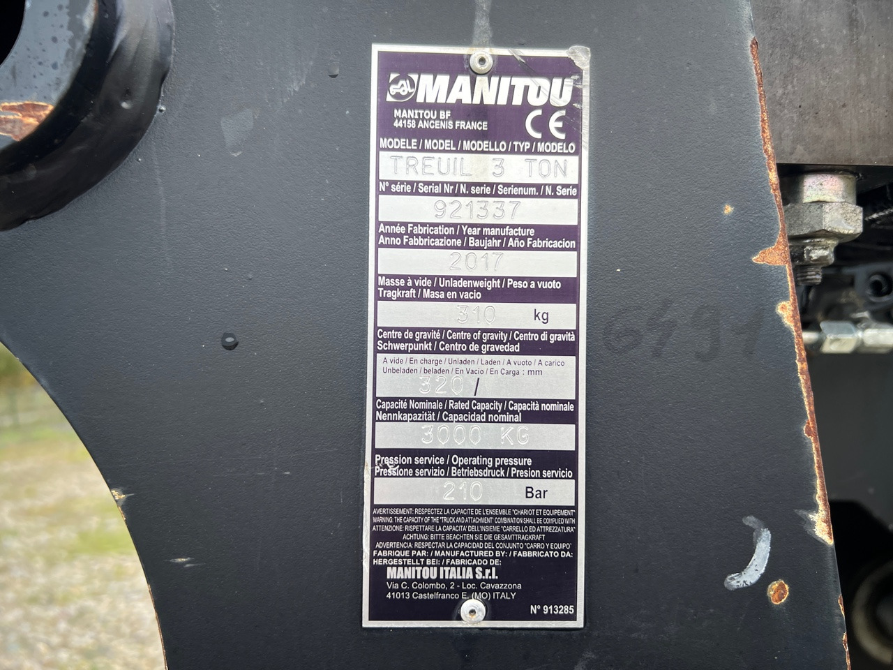 MANITOU TREUIL / WINCH 3 TON MANITOU 921337 - Teleskopik yükleyici: fotoğraf 3 MANITOU TREUIL / WINCH 3 TON MANITOU 921337 - Teleskopik yükleyici: fotoğraf 3