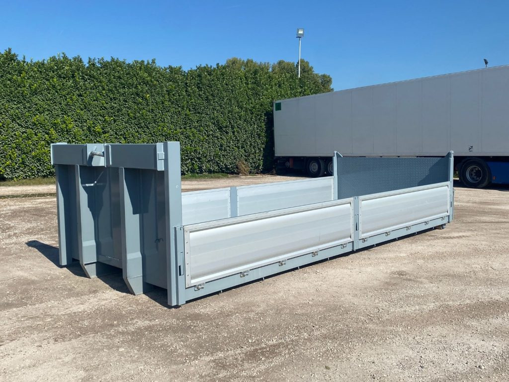 CONTAINER A PIANALE CON PIANTONI RIMOVIBILI IN FER - Kancalı konteyner: fotoğraf 1 CONTAINER A PIANALE CON PIANTONI RIMOVIBILI IN FER - Kancalı konteyner: fotoğraf 1