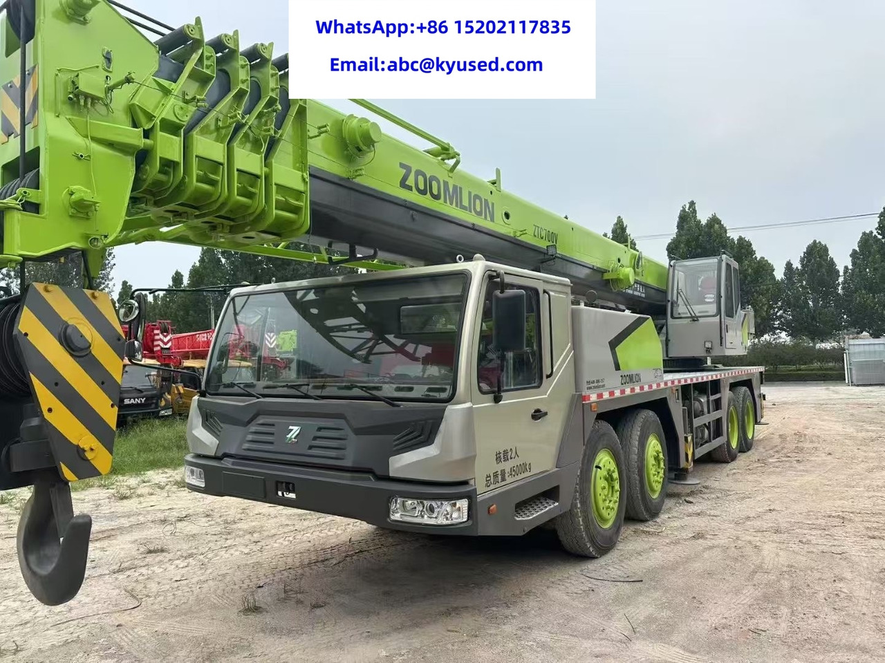 ZOOMLION QY70V ZTC700V QY80V ZTC800V 70TON 80TON CRANE - Mobil vinç: fotoğraf 1 ZOOMLION QY70V ZTC700V QY80V ZTC800V 70TON 80TON CRANE - Mobil vinç: fotoğraf 1