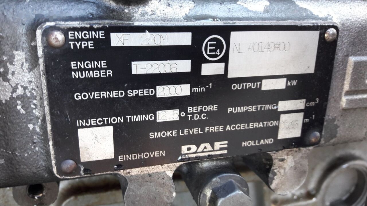 DAF XF280M DAF XF 95 - Motor - Kamyon: fotoğraf 3 DAF XF280M DAF XF 95 - Motor - Kamyon: fotoğraf 3