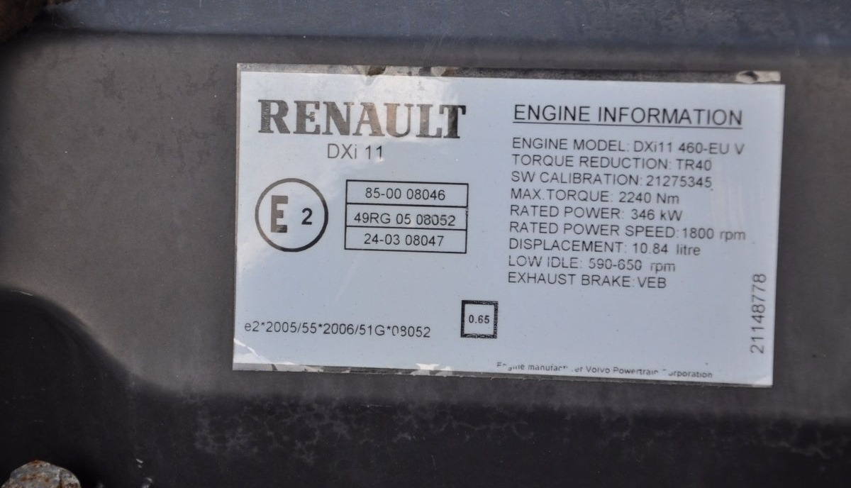 Renault DXi11 Renault PREMIUM DXI - Motor - Kamyon: fotoğraf 3 Renault DXi11 Renault PREMIUM DXI - Motor - Kamyon: fotoğraf 3