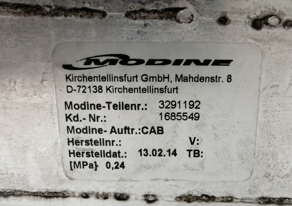 CHŁODNICA INTERCOOLER DAF CF 1685549 - İnterkuler - Kamyon: fotoğraf 3 CHŁODNICA INTERCOOLER DAF CF 1685549 - İnterkuler - Kamyon: fotoğraf 3