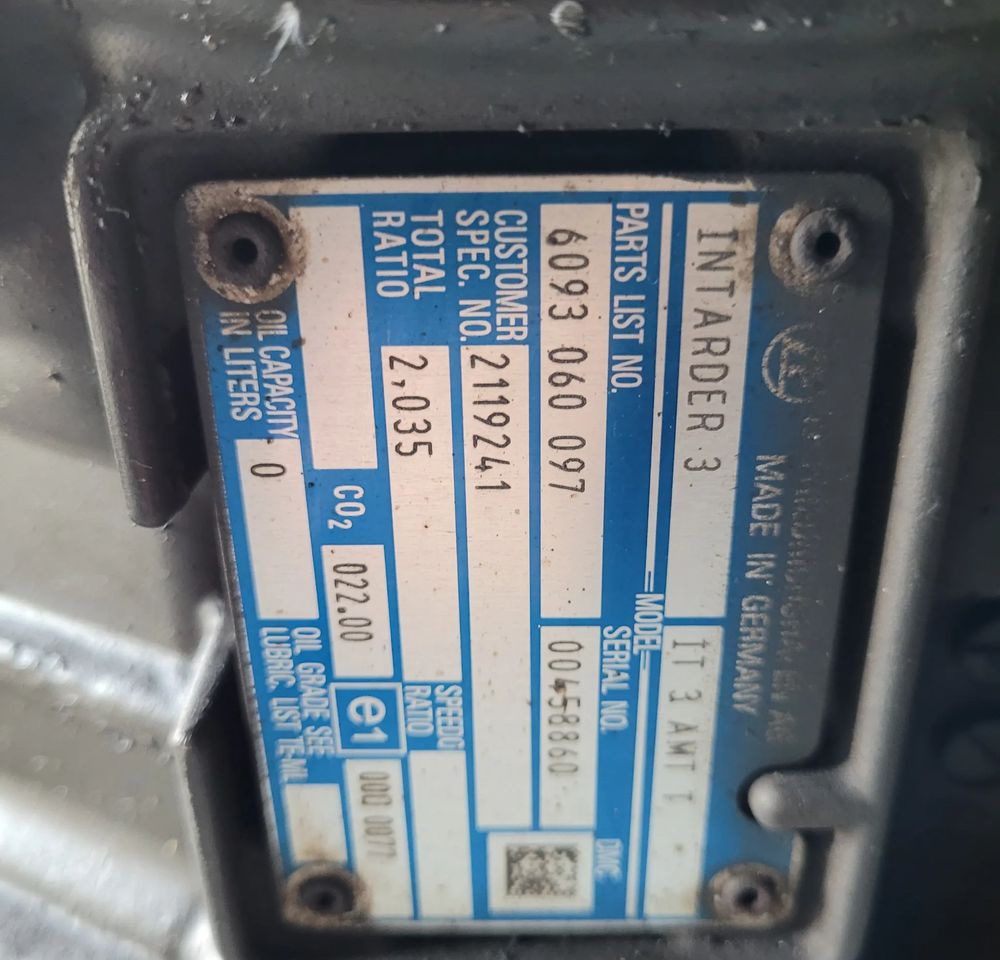 RETARDER INTARDER 3 DAF XF 106 ORYGINAŁ 6093060097 CHWALIM116 - Vites kutusu: fotoğraf 4 RETARDER INTARDER 3 DAF XF 106 ORYGINAŁ 6093060097 CHWALIM116 - Vites kutusu: fotoğraf 4