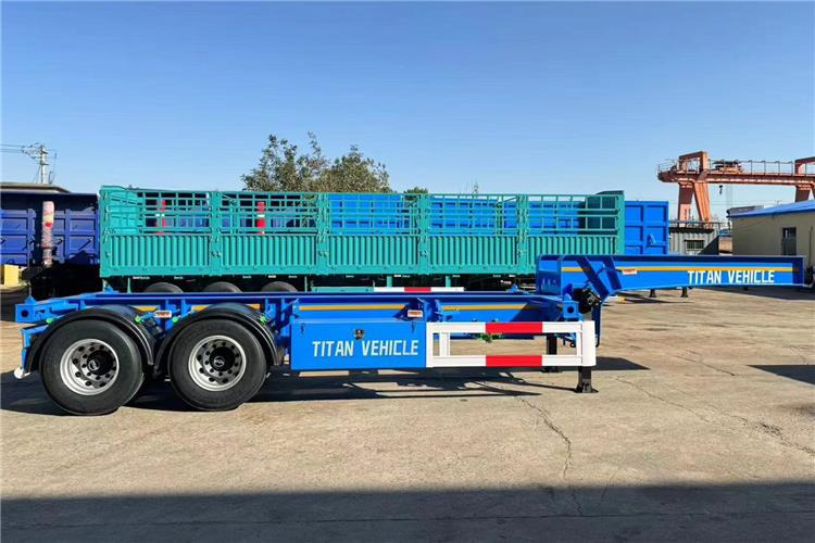 TITAN 2 Axle 20ft ISO Tank Chassis Trailer for Sale In Papua New Guinea - Şasi dorse: fotoğraf 2 TITAN 2 Axle 20ft ISO Tank Chassis Trailer for Sale In Papua New Guinea - Şasi dorse: fotoğraf 2