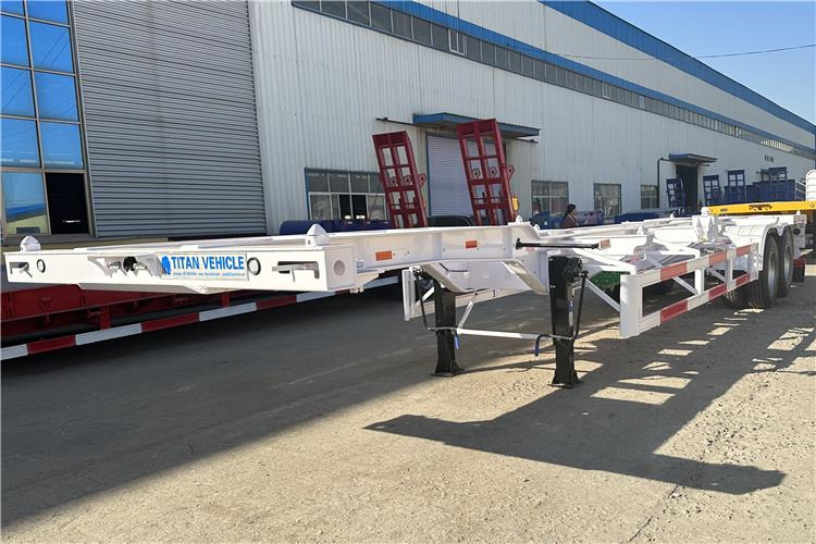 TITAN 2 Axle 40ft Container Transport Trailer for Sale In Nigeria - Şasi dorse: fotoğraf 1 TITAN 2 Axle 40ft Container Transport Trailer for Sale In Nigeria - Şasi dorse: fotoğraf 1