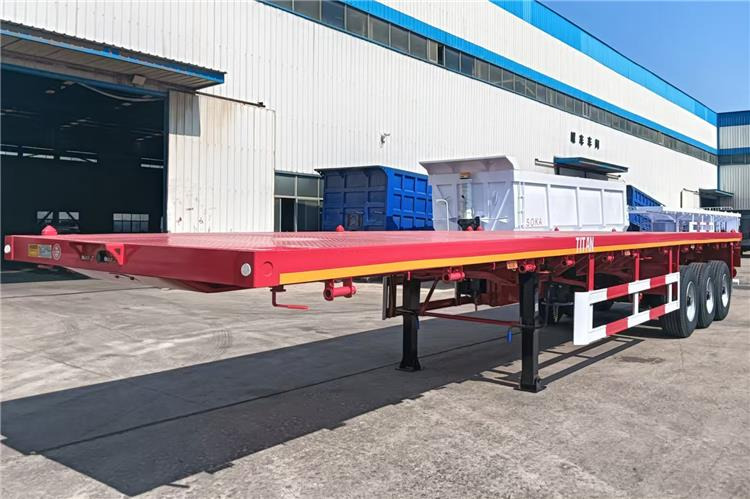 TITAN 2025 New China Flatbed Trailer with Single Tires In Kenya - Şasi dorse: fotoğraf 3 TITAN 2025 New China Flatbed Trailer with Single Tires In Kenya - Şasi dorse: fotoğraf 3