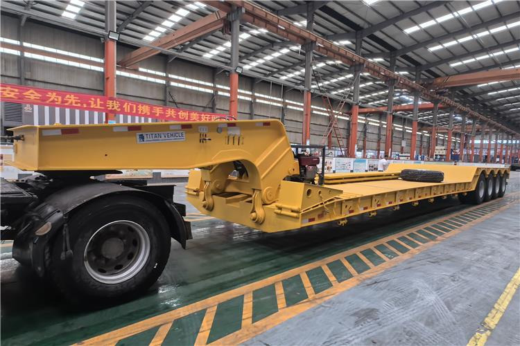 TITAN 4 Axle 100 Ton Removable Gooseneck Trailer for Sale in PNG - Alçak çerçeveli platform dorse: fotoğraf 1 TITAN 4 Axle 100 Ton Removable Gooseneck Trailer for Sale in PNG - Alçak çerçeveli platform dorse: fotoğraf 1