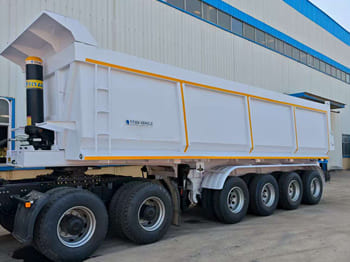 TITAN 4 Axle Container Hydraulic Dump Trailer for Sale in Zambia - Damperli dorse: fotoğraf 3 TITAN 4 Axle Container Hydraulic Dump Trailer for Sale in Zambia - Damperli dorse: fotoğraf 3