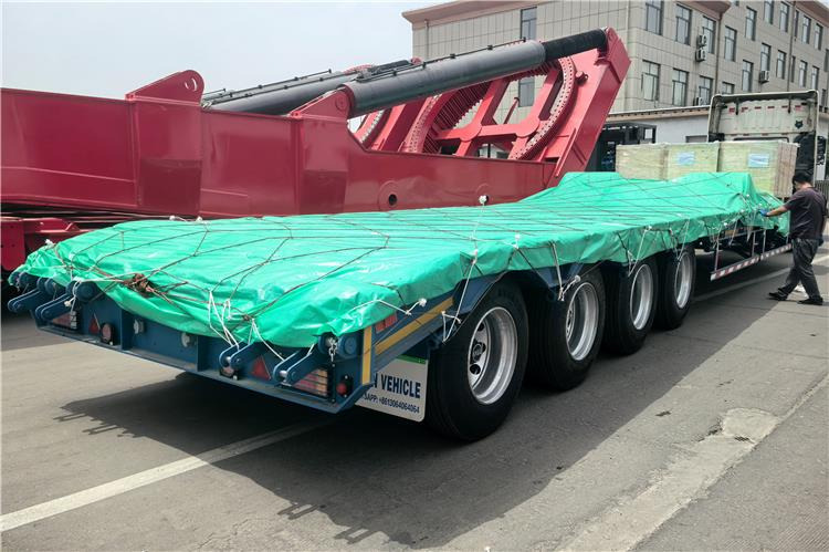 TITAN 4 Axle Extendable Low Bed Trailer for Sale In Nigeria - Alçak çerçeveli platform dorse: fotoğraf 4 TITAN 4 Axle Extendable Low Bed Trailer for Sale In Nigeria - Alçak çerçeveli platform dorse: fotoğraf 4